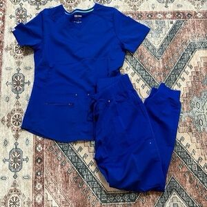 Scrubstar Women's Royal Blue Scrub Set